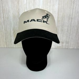 Mack Truck Khaki Black Adjustable strap Cap